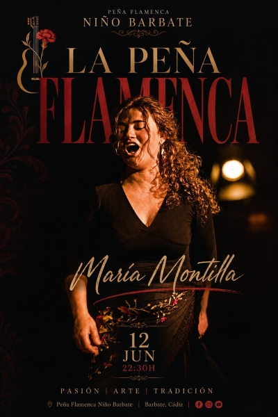 Actuacion de Maria Montilla. Pena Flamenca. 12 Junio