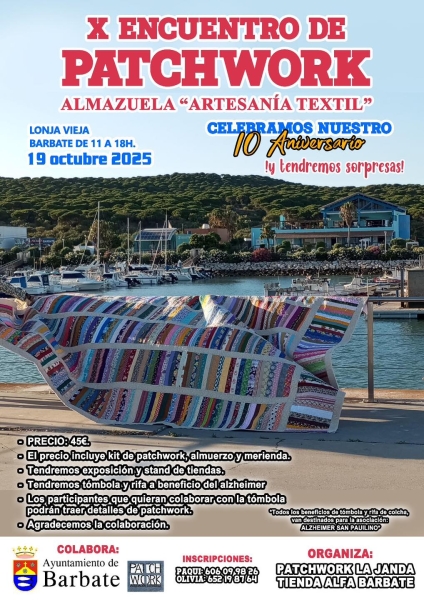 Encuentro de Patchwork Almazuela Artesania textil Lonja vieja 19 octubre