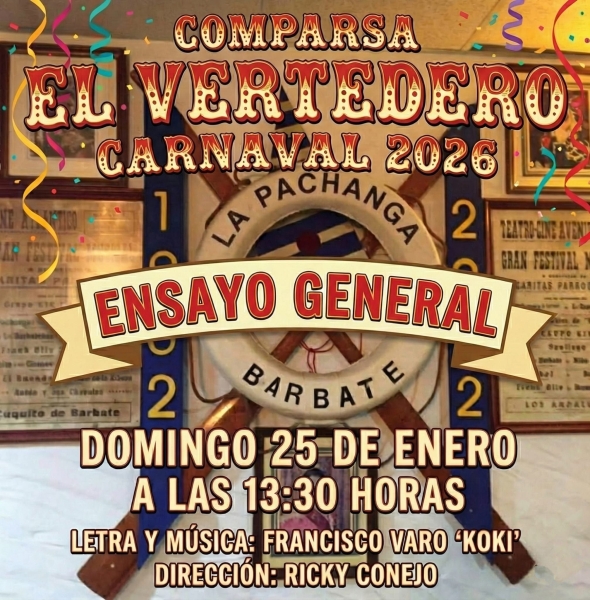 Ensayo general comparsa El Vertedero