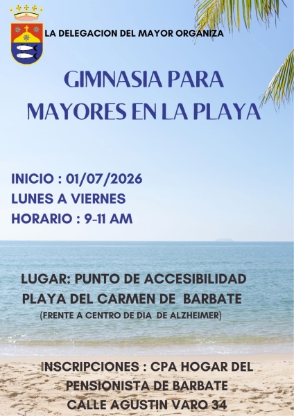 gimnasia mayores julio y agosto