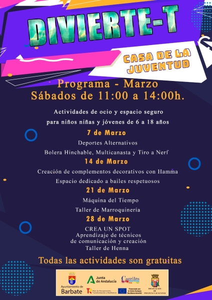 Programa DIVIERTE-T Marzo