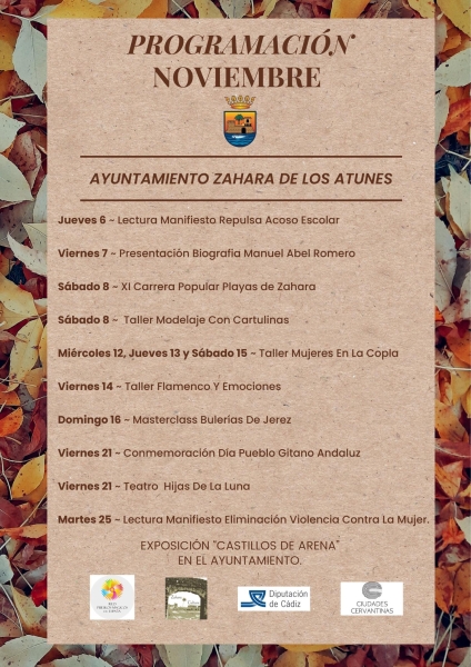 programacion noviembre zahara