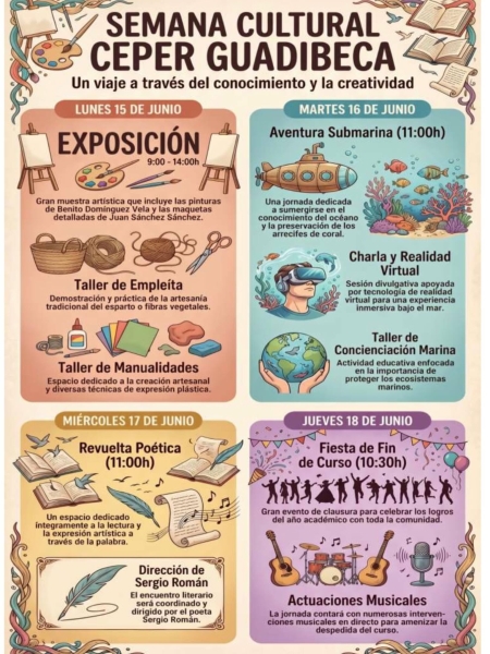 Semana Cultural Ceper Guadibeca. Del 15 al 18 junio